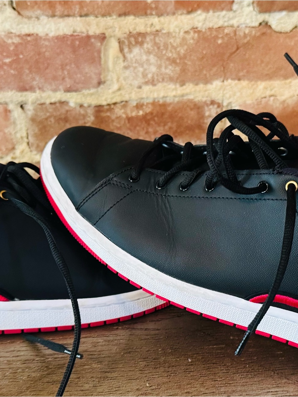 Jordan Black Fabric Sneaker Interior with Size Tag